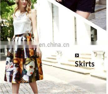 Women Fashion A-line Skirt High Waist Mini Skirts For Wholesale
