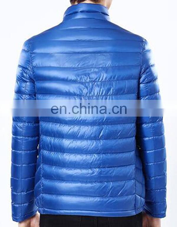 mens top quality down padded jacket in nylon cover