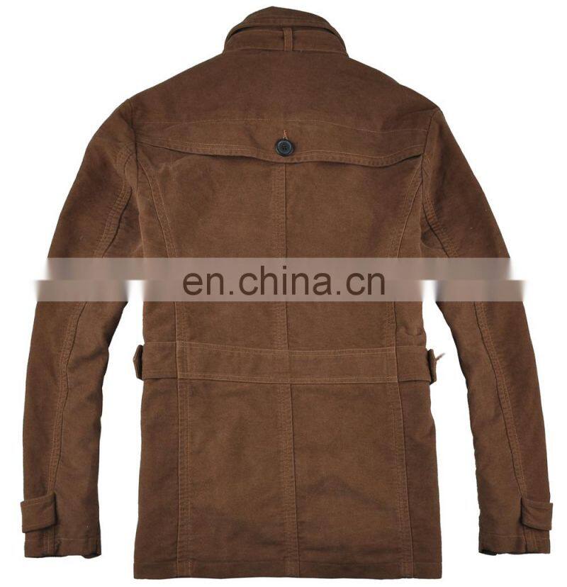 2015 fashion spring cotton classic style man business suit coat long