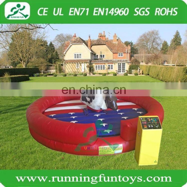Inflatable mechanical bull, inflatable rodeo bull, inflatable bull riding machine