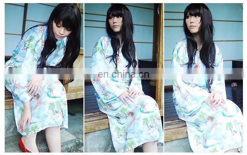 Chinavictor Summer Wear 100% Cotton Hot Sex Girl Adult Free Size Japan Bathrobes