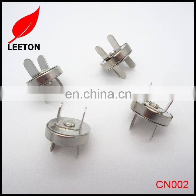 Factory supply 14mm magnetic snap fastener for bag