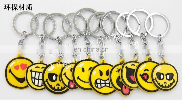 soft PVC emoji keychain poo keychain devil keychain