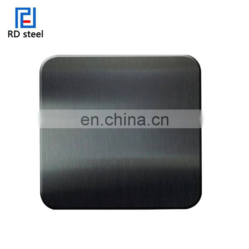 laser cutting black mirror finish stainless steel sheet