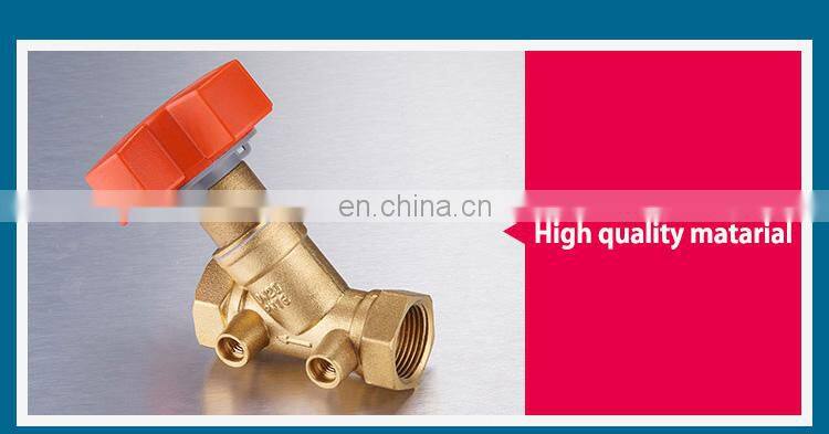 Brass Static hydraulic balance valve Manual regulating valve