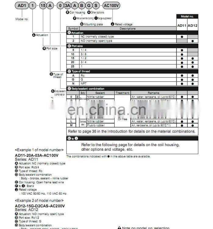 CKD Solenoid valve Japan Solenoid valve ADK11-15A-02A