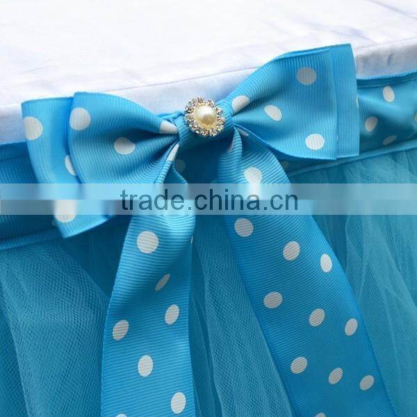 Tutu Tulle Princess Wedding Prop Birthday Prom Party Baby Shower Bow Table Skirt SD103