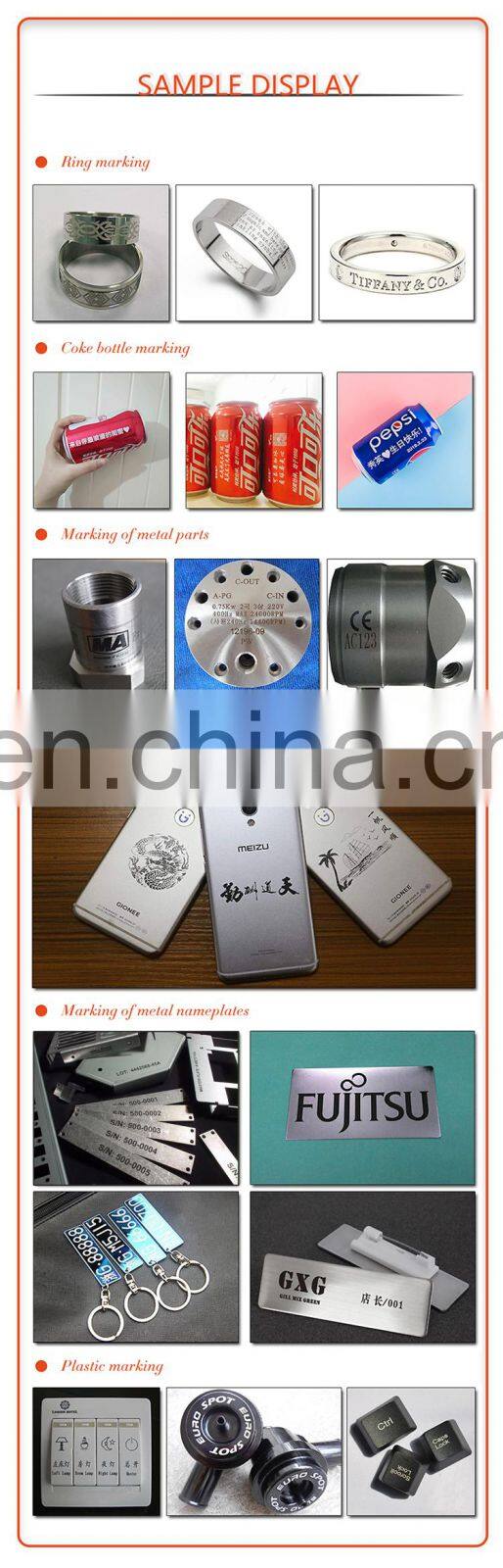 New product small enclosed 50w gold and silver fiber laser marking machine