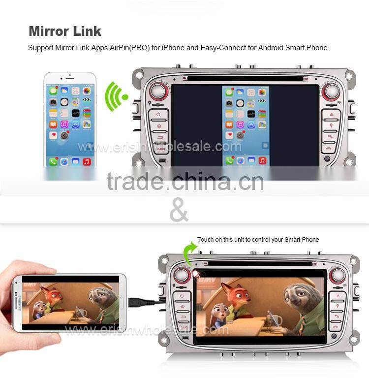 Erisin ES3009F 7" Touch Screen Car Audio System with GPS for Mondeo