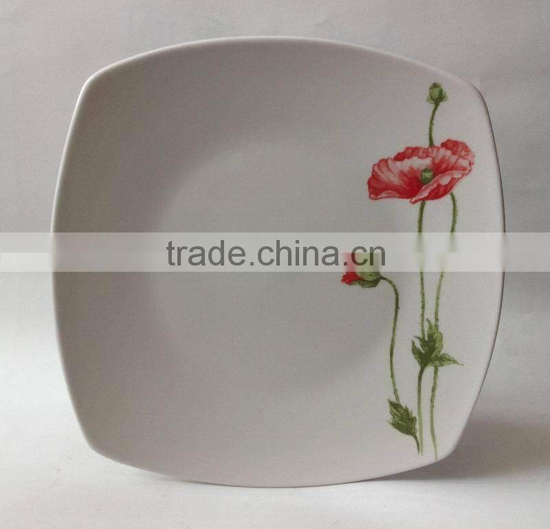 personalized white porcelain plates