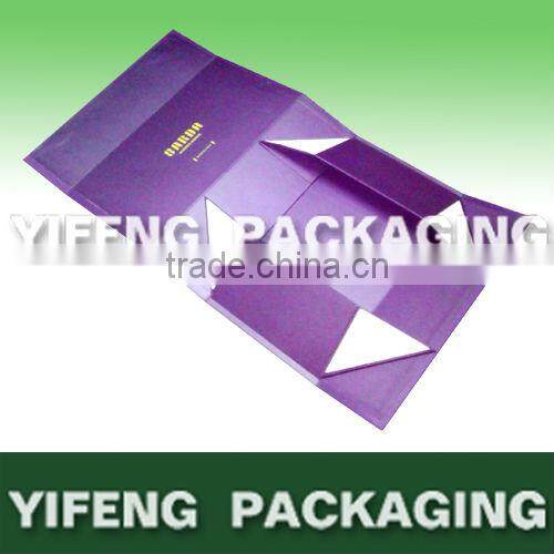 Printable OEM cheap high quality folded box paper packaging with PVC window