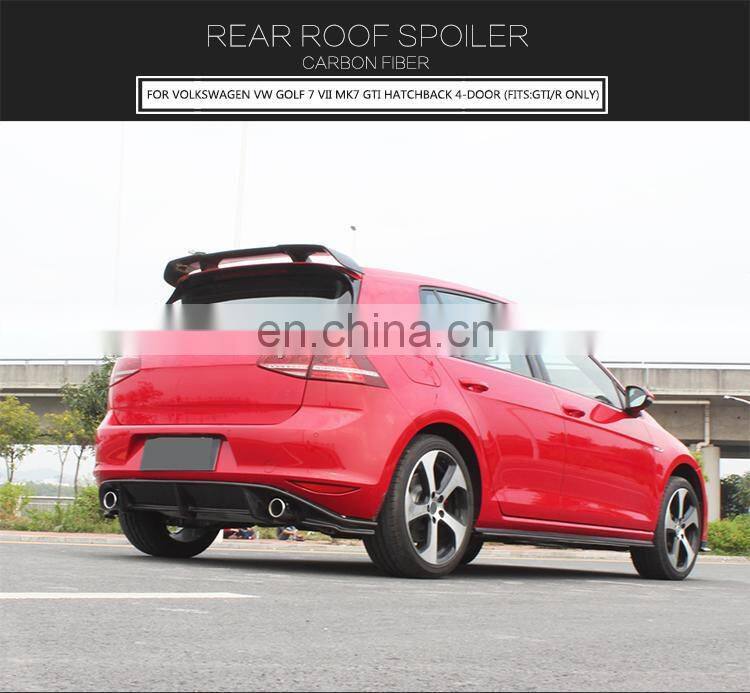 RZ Style Carbon Fiber Roof Spoiler for Volkswagen GOLF 7 VII MK7 GTI Hatchback