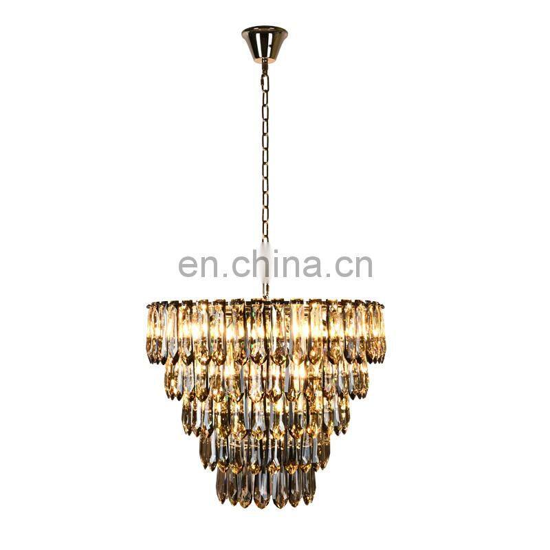 Luxury atmospheric living room personality necktie crystal Chandelier