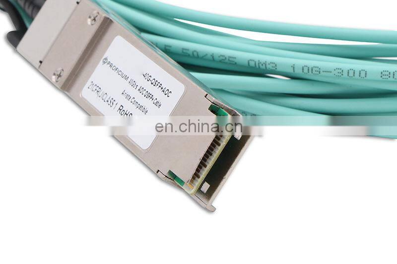 3.0M QSFP28 OM3 AOC Active Optical Cable 2M 5M 10M Customized QSFPS Fiber Cable