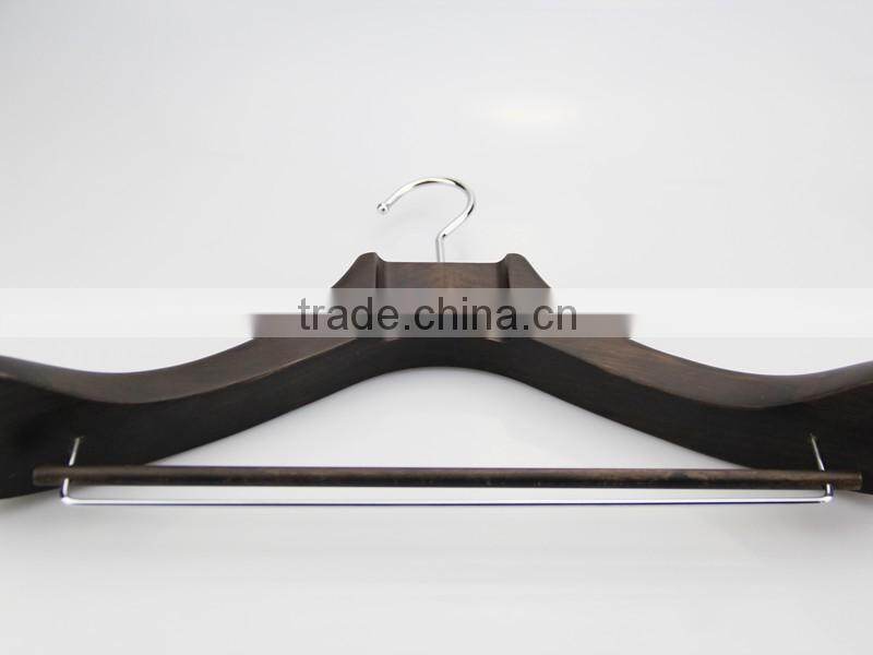 best selling wooden hanger and pants hanger with special shape