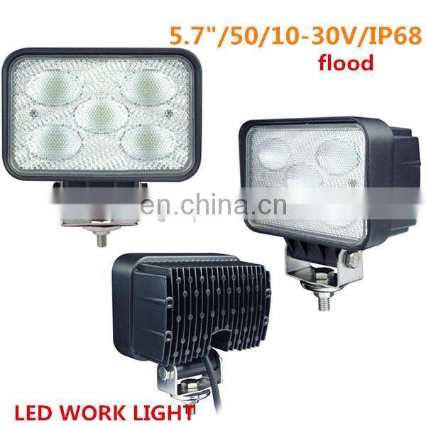 50w car led work light IP68 flood beam led driving light