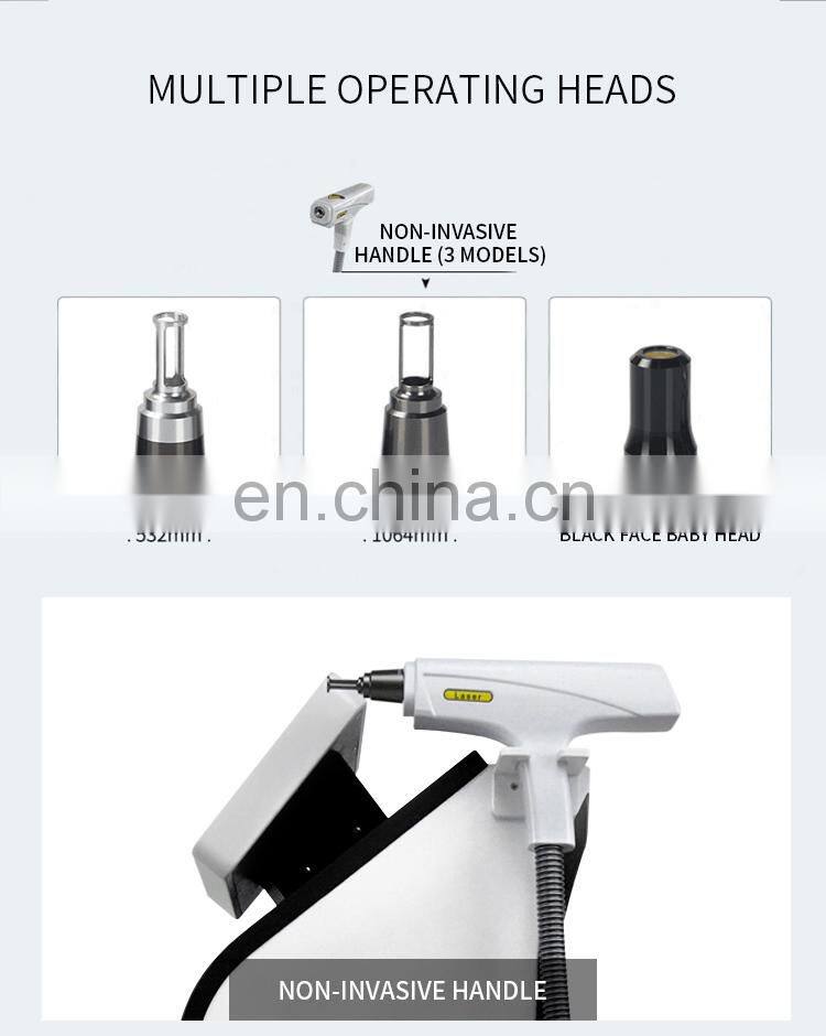 Non Invasive Tattoo Removal Laser Instrument Double Head Q Switch ND Yag Laser Machine Eyebrow Pigment Removal Beauty Instrument