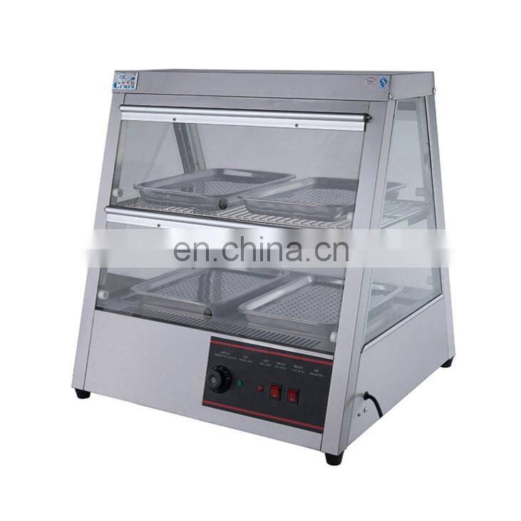 Commercial Food Warmer Display Case glass food warmer display showcase Models and Sizes are Available for Canteen Restaurant