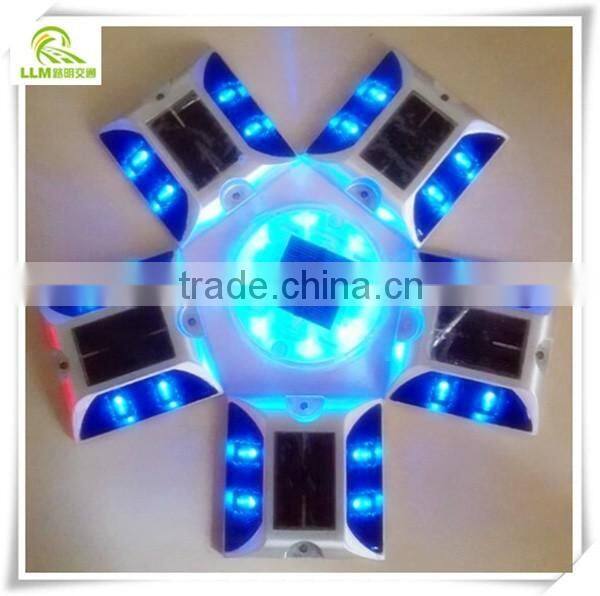 Best price 105mm square aluminum high brightness LED solar cat eye road reflector