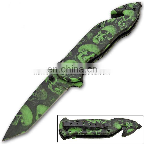 8.5"Series Glass Breaker Opening Auto Survival Pocket Steel Knife