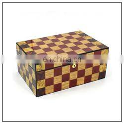 wholesale modern small portable travel solid wood cigar box bag cedar wooden cigar humidor