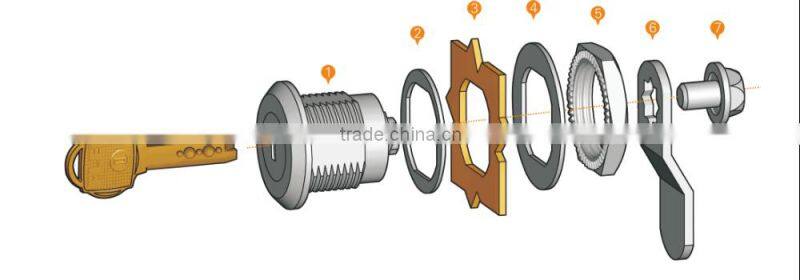 2015 FEILEI MS705-5 CHINA supplier metal waterproof/ dustproof lock cover