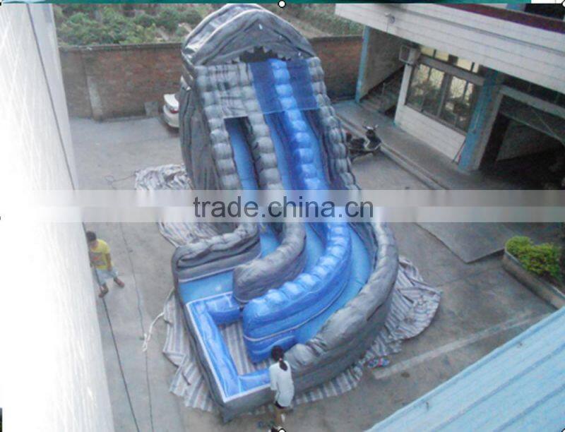 2016 new arrvail PVC tarpualin Inflatable gaint water slider for sale