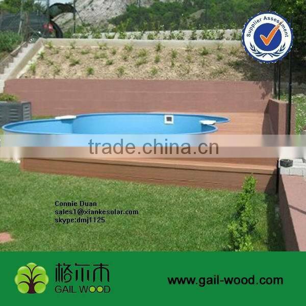 emborrosing hollow balcony flooring composite wood plastic anti corrosion high quality wpc garden composite outdoor flooring
