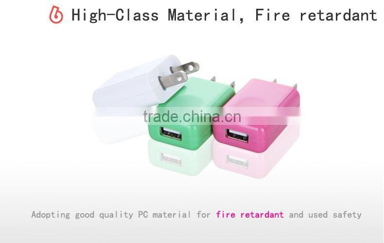 2016 new product China alibaba single port AC/DC 5v 1 A usb wall charger OEM/ODM HS