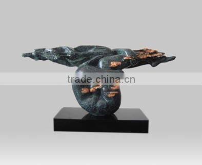 Nude Female Bronze Sculpture 02 Urban Statue