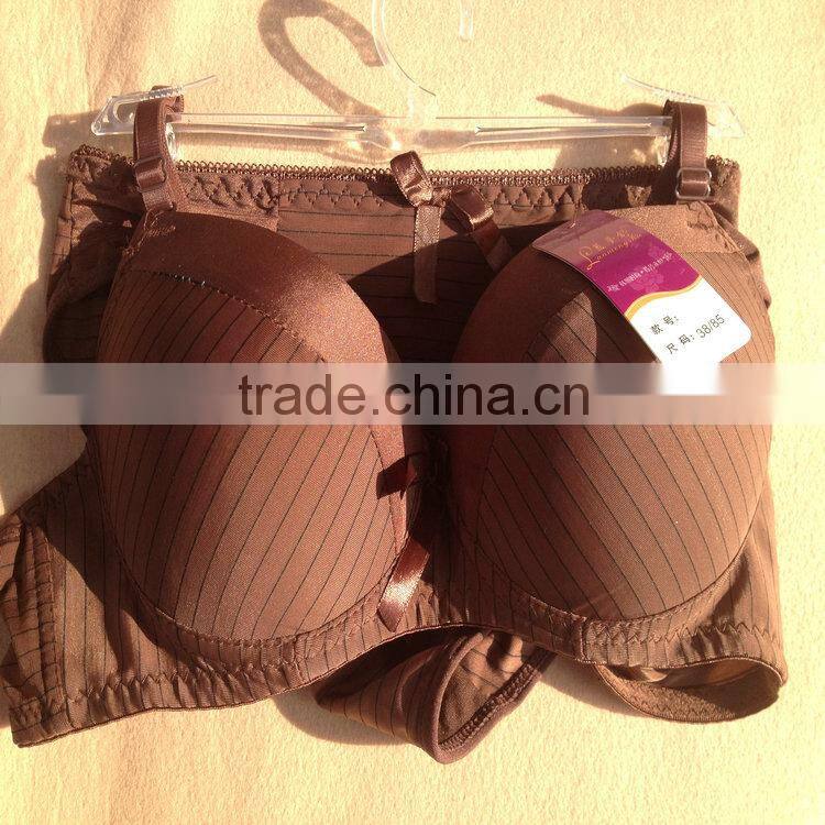 1.05USD New Products Updated Strip Style Ladies Big Cup Lovely Sexy Girls Bra And Panty, 5 Colours/38-42C Cups(kctz015)