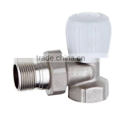 taizhou supplier HR5030 brassd rain angle chrome radiation valve