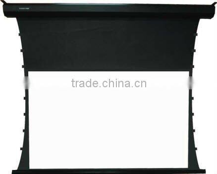 Electric tab tension screen