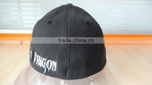 high quality printed green 6 panel fitted baseball hat
