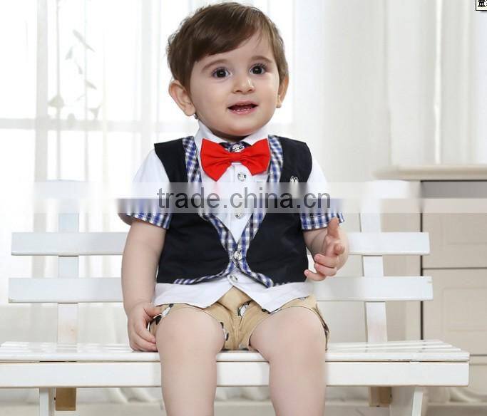 Handsome Boy Collections Children Clothing Sets Three Piece Summer Clothes Sets