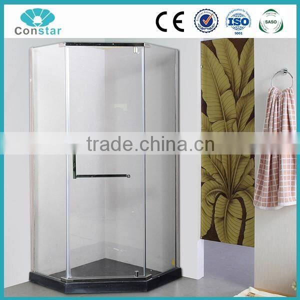 high quality modern simple 304 stainless steel tub shower screen with CE certificate bathtub sliding shower screen