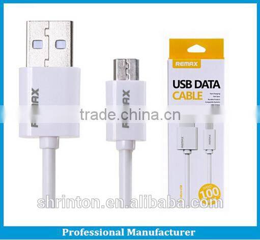 High Quality Remax Wholesale 1M USB data cable 2.1A for android and iphone