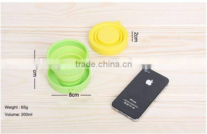 100% Food grade silicone travel mug with silicone sleeve lid,silicone baby travel cu