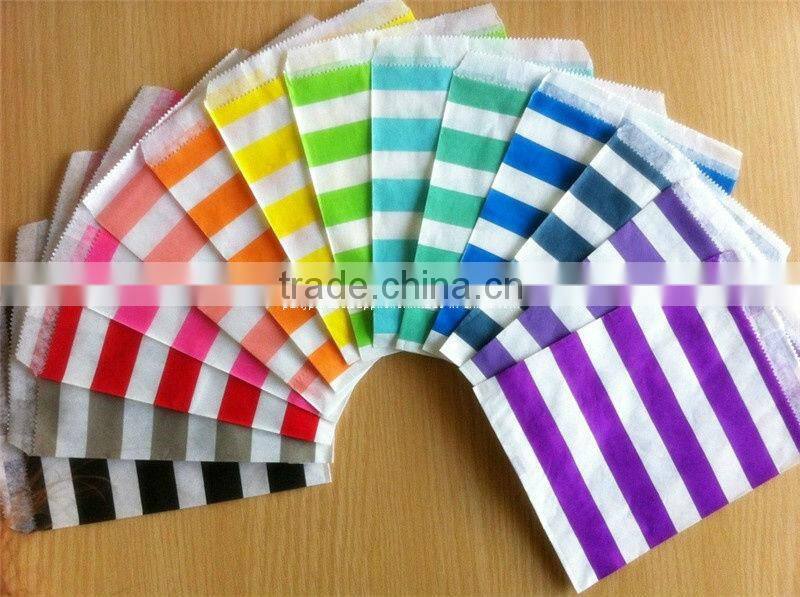 Chevron Porpcorn Kraft Paper Favor Bag