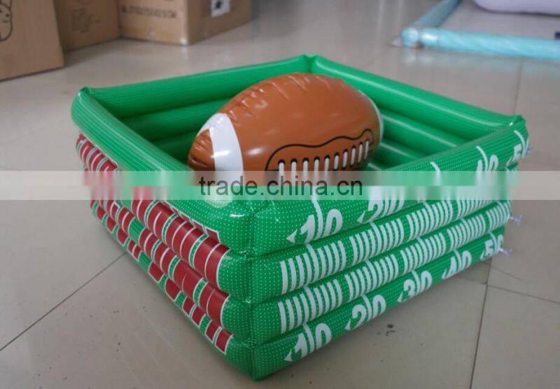 pvc inflatable rugby beer cooler /inflatable rugby ice cooler