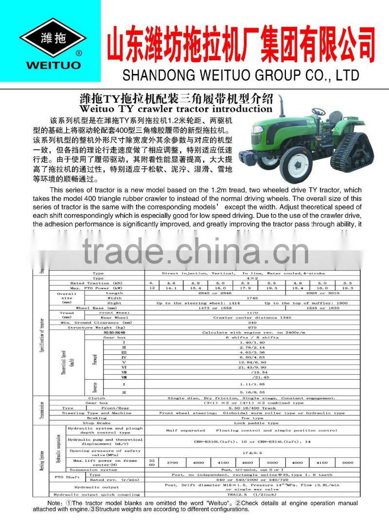 2016 hot sale crawler tractor