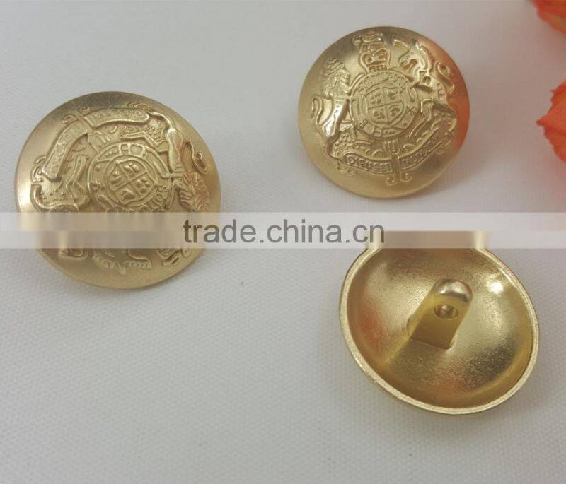 Lion Logo Metal Shank Button