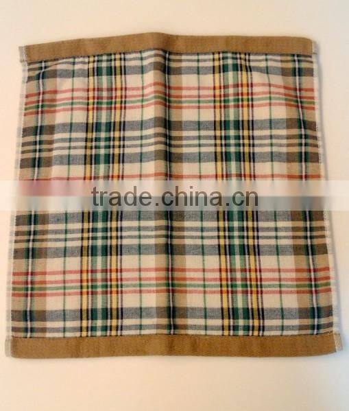 100% cotton printed gauze face/hand towel one side terry cotton whosale