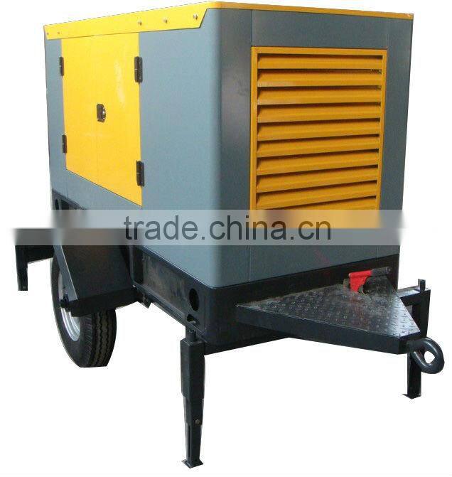 125KVA 100KW Trailer power station