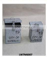 Vintage White Dividers Wooden Boxes with Drawers