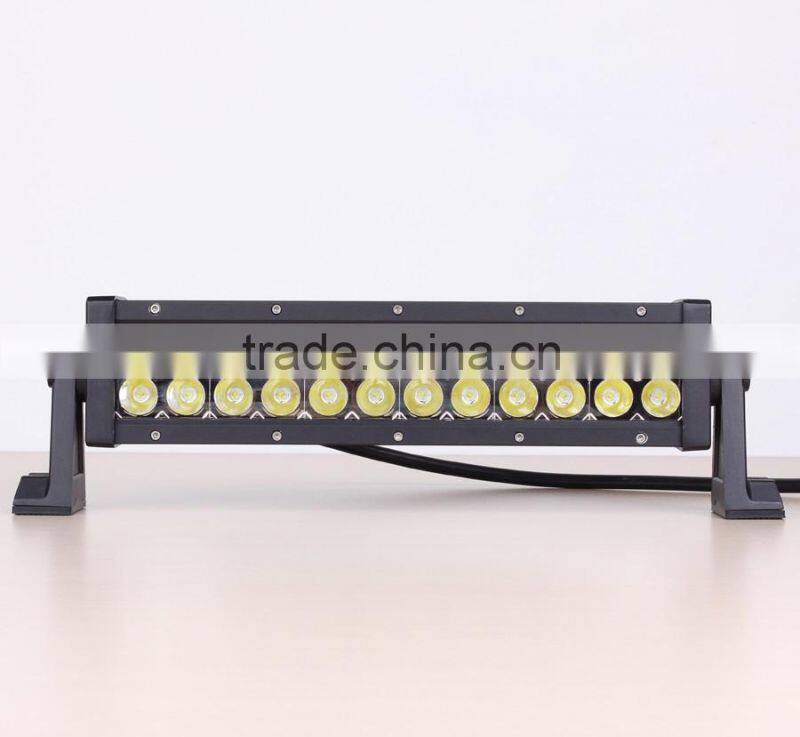 top quality!!white&amber strobe flash 4d led light bar 72w for car driving