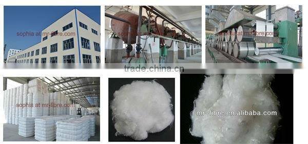 solid semi-virgin1.4d*38mm raw white polyester staple fibre/chemical PSF