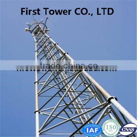 Telecommunication antenna guyed mast steel tower with lowest price