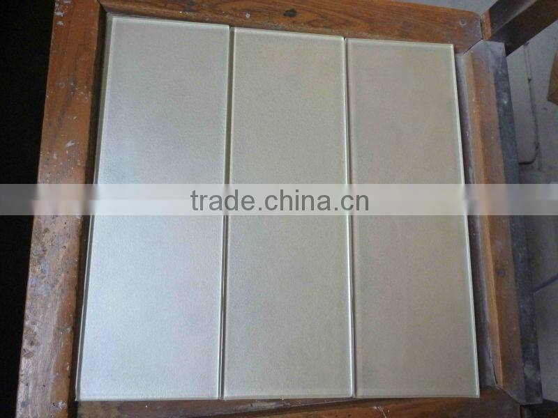 crystal glass wall tile large size 6"x24"