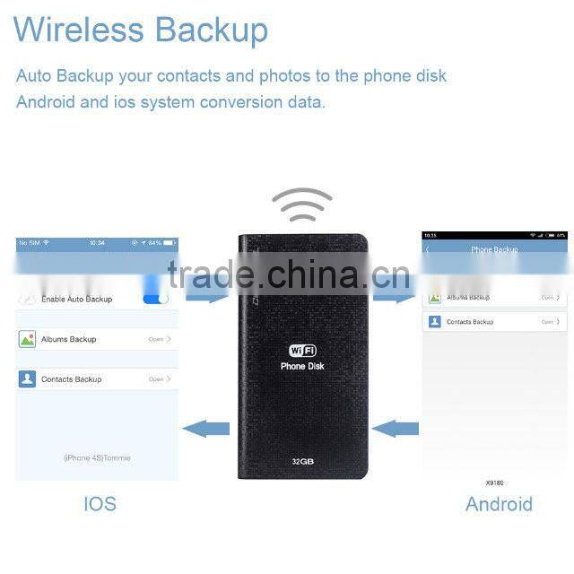 32GB Creative Cloud storage and Wireless Hard Drive Companion WiFi Bridge Sharing Media Streamer NAS 5000mAh External power bank